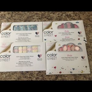 4 sets of Color Street designs